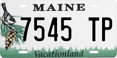 ME license plate 7545TP