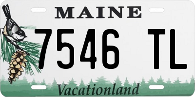 ME license plate 7546TL