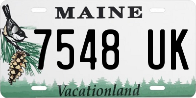 ME license plate 7548UK