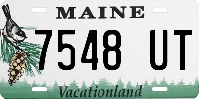 ME license plate 7548UT