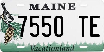 ME license plate 7550TE