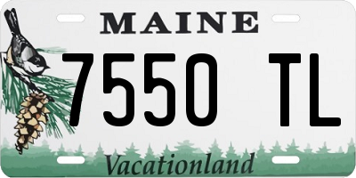 ME license plate 7550TL