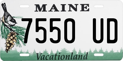 ME license plate 7550UD