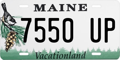 ME license plate 7550UP