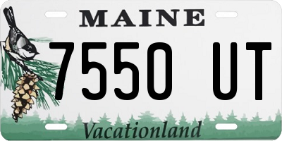 ME license plate 7550UT