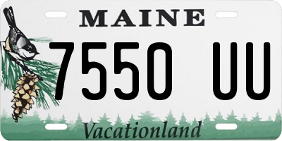 ME license plate 7550UU