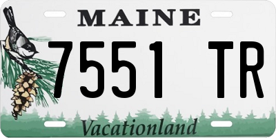 ME license plate 7551TR