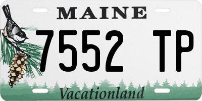 ME license plate 7552TP