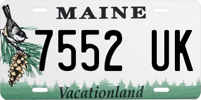 ME license plate 7552UK