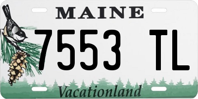 ME license plate 7553TL