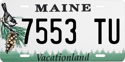 ME license plate 7553TU