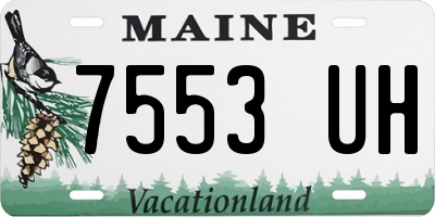 ME license plate 7553UH