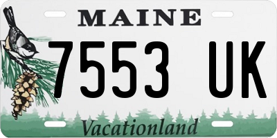 ME license plate 7553UK