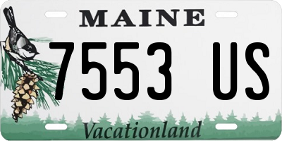 ME license plate 7553US
