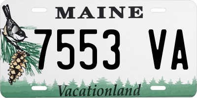 ME license plate 7553VA