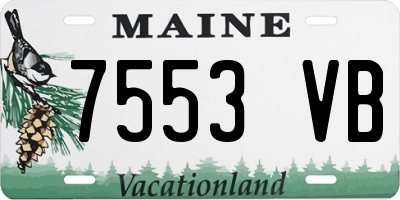 ME license plate 7553VB
