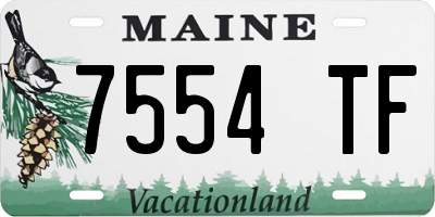 ME license plate 7554TF