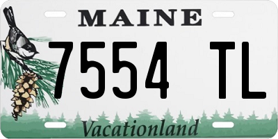 ME license plate 7554TL