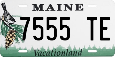 ME license plate 7555TE