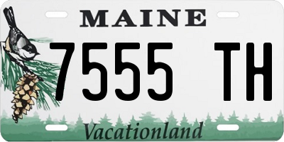 ME license plate 7555TH