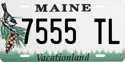 ME license plate 7555TL