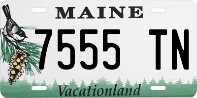 ME license plate 7555TN