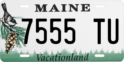 ME license plate 7555TU