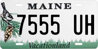 ME license plate 7555UH