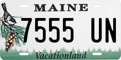 ME license plate 7555UN