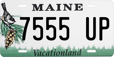 ME license plate 7555UP