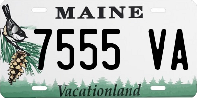ME license plate 7555VA