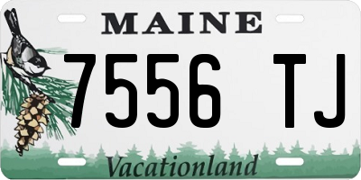ME license plate 7556TJ