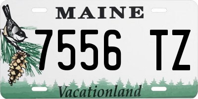 ME license plate 7556TZ