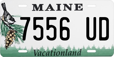 ME license plate 7556UD