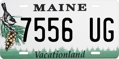ME license plate 7556UG