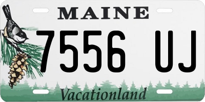 ME license plate 7556UJ