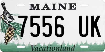 ME license plate 7556UK