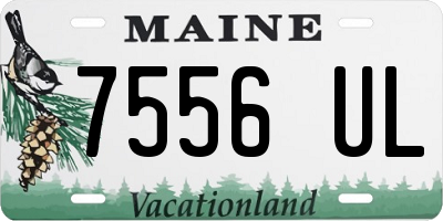 ME license plate 7556UL