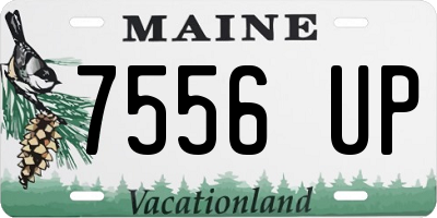 ME license plate 7556UP