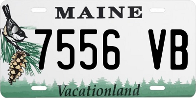 ME license plate 7556VB