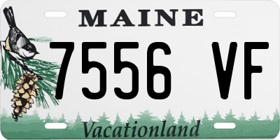 ME license plate 7556VF