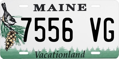 ME license plate 7556VG