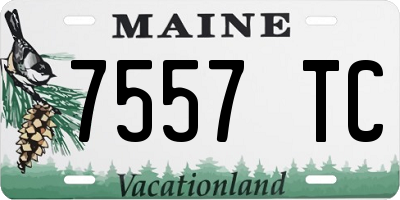 ME license plate 7557TC
