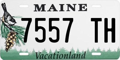 ME license plate 7557TH