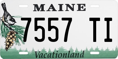 ME license plate 7557TI