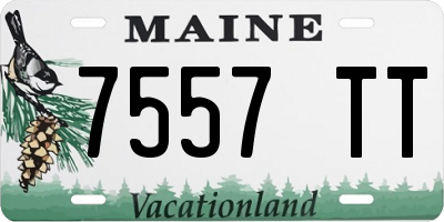 ME license plate 7557TT