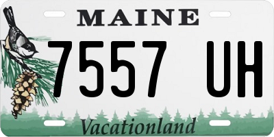 ME license plate 7557UH
