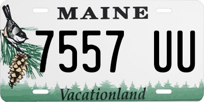 ME license plate 7557UU