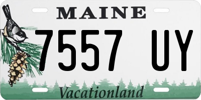 ME license plate 7557UY