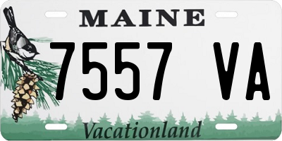 ME license plate 7557VA